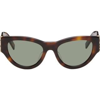Saint Laurent SL M94/F Asian Fit 002 53 Solbriller Kvinder Tortoiseshell - Dark Tortoise - 53mm