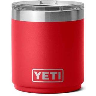 Yeti Rambler 10 oz Stable Lowball 2.0 Vakuumisoleret rustfrit st?l med magslider L?g Rescue Red