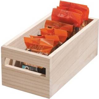Kasse af kejsertræ med håndtag - Natur - 12,5cm x 25,5cm x 10,5cm - Ellen