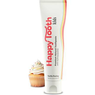 Happy Tooth Natural Hydroxyapatite Toothpasta - Fluorid Gratis SLS Gratis - Blegning til følsomme tænder - Naturlige ingredienser - Tandlæge Form