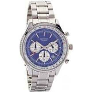 Sekonda 1056 Stainless Steel Chronograph Blue Dial Bracelet Watch - W3101