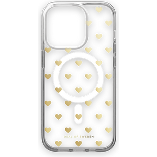 Clear MagSafe Case Golden Hearts
