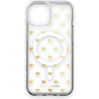 Clear MagSafe Case Golden Hearts