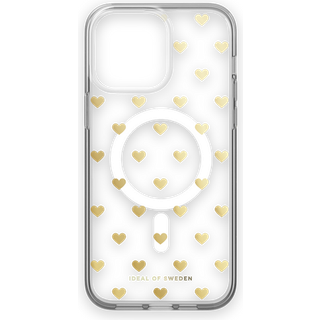 Clear MagSafe Case Golden Hearts