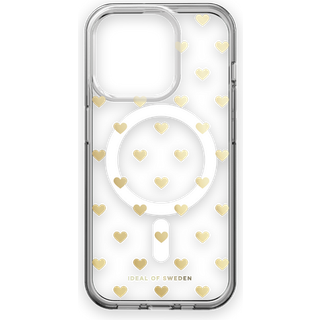 Clear MagSafe Case Golden Hearts