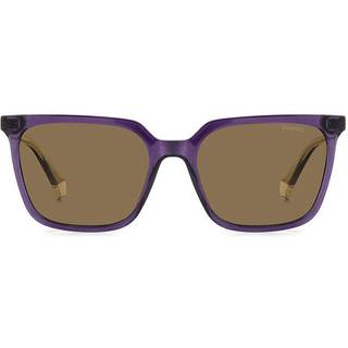 Polaroid PLD 4163/S Polarized S2N/SP 55 Solbriller Kvinder Purple - Transparent Violet Beige - 55mm
