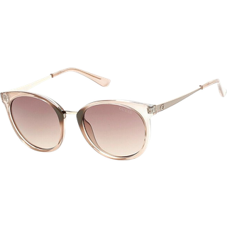 Guess Kvinde GU7459 57F Solbriller Injiceret Beige Brun Rund Normal Skygge