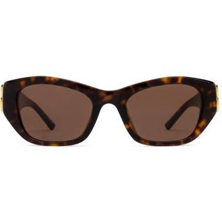 Balenciaga Kvinde BB0311SK 002 Solbriller Acetat Havana Brun Cat Eye