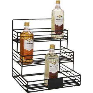 Mind Reader Coffee Sirup Station Coffee Bar Accessories Boordtop Organizer Kitchen Metal 14 """" L X 12 """" W X 15.5 """" H Black