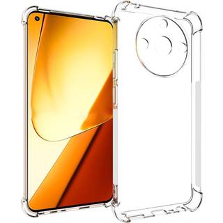 Realme 11 5G Drop-Proof Fleksibelt Plastik Bagside Cover - Gennemsigtig