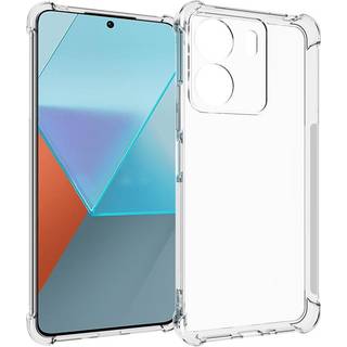 Xiaomi Poco C65 / Redmi 13C Drop-Proof Fleksibelt Plastik Bagside Cover - Gennemsigtig