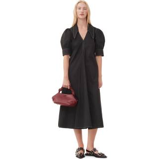 Ganni Bou Small leather shoulder bag - burgundy - One Size