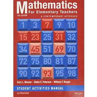 Mathematics for Elementary Teachers: A Contemporary Approach 10e Student Activity Manual