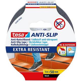 Tesa 60950 Skridsikker tape 5 m x 50 mm, sort