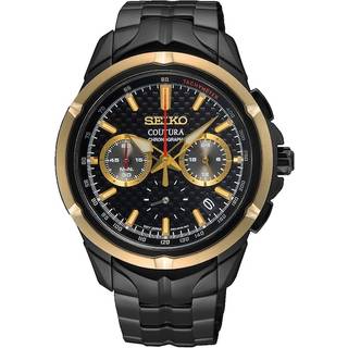 Lorus R2327CX9 LCD Chronograph Alarm Black Resin Strap Watch - W1684