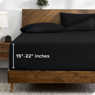 Bare hjemkonge monteret ark - ekstra dyb lomme monteret ark - premium 1800 mikrofiber - ultra -blød rynke gratis - konge dybe lomme bundplader (k