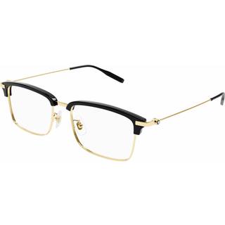 Montblanc Mand Montblanc MB0318OA 002 Optiske stel Acetat Sort Transparent Rund