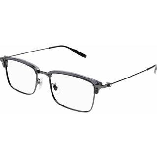 Montblanc Mand Montblanc MB0318OA 003 Optiske stel Acetat Grå Transparent Rund - Grå