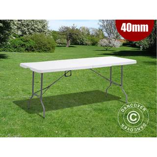 Klapbord Foldebord Partybord 180x74x74cm, Lysegrå (1 stk.)