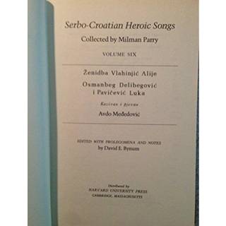 Serbocroatian Heroic Songs