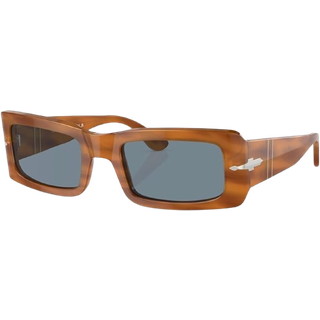 Persol Unisex PO3332S FRANCIS 960/56 Solbriller Acetat Skildpadde Blå Firkantet Normal Antiblænding