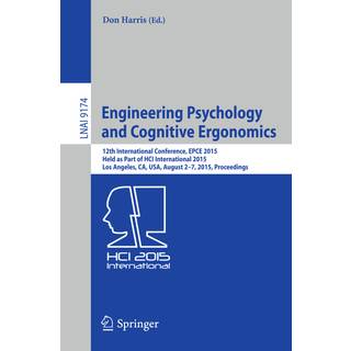 Engineering Psychology and Cognitive Ergonomics
