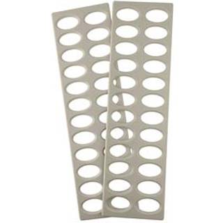 Beadsmith Seed Bead Project Sorter - Grundlæggende elementer - 24 huller - 11 x 3,13 x .12 - 2 bakker pr. Pakke - Brug med perlemåtter til at ska