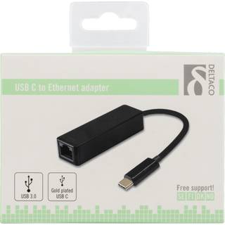Deltaco USBC-GIGA - Network adapter - USB 3.1 - Gigabit Ethernet