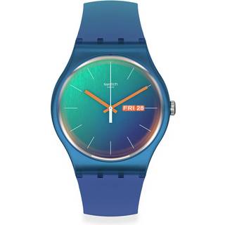 Swatch The March Collection 'Fade To Teal' Quartz Unisex Watch SO29N708