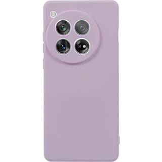 OnePlus 12 Fleksibelt Plastik Bagside Cover - Lilla