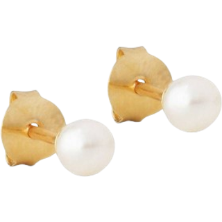 Enamel - Coco øreringe i forgyldt sølv med perle