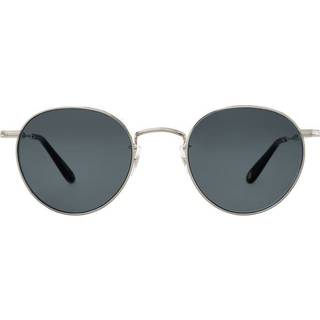 Garrett Leight WILSON M SUN SV-BK/SFPBS 49 Solbriller Mænd Silver - Silver - 49mm
