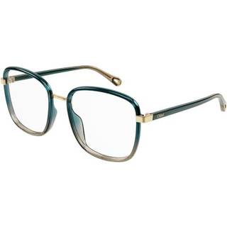 Chloé Kvinde CH0034O 012 Optiske stel Injiceret Grøn Transparent Firkantet