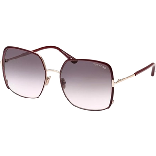 Tom Ford FT1006 RAPHAELA 69W 60 Solbriller Kvinder Burgunder - Shiny Burgundy - 60mm