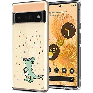 UNOV Pixel 6 Pro Case Clear med design Soft TPU -st?dabsorption Slim pr?get m?nsterbeskyttende bagd?kning til Pixel 6 Pro 5G 6,7 tommer (Rainbow