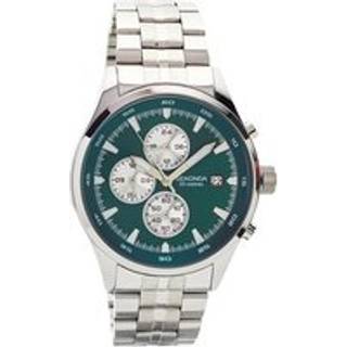 Sekonda 1804 Spo 11 Chronograph Green Dial Bracelet Watch - W31186