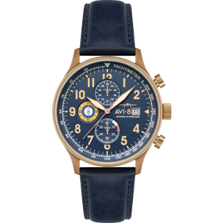 AVI-8 Hawker Hurricane AV-4011-0Q - Herre - 42 mm - Analog - Quartz - Mineralglas