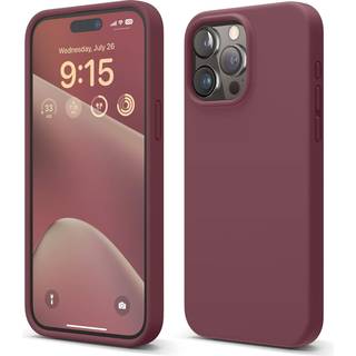 Elago Liquid Silicone Case kompatibel med iPhone 15 Pro Max Premium Silicone Full Body Protection Case [4-lags Anti-Shock Structure] Soft Microfi