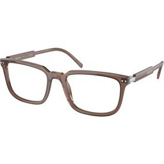 Prada PR 13YVF Asian Fit 17O1O1 53 Briller Mænd Brun - Transparent Brown - 53mm
