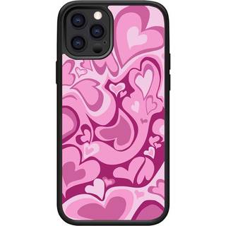Mokens kompatibel med iPhone 11 Cute Pink Heart ?stetisk telefonsag Slim Soft Protective Phone Case til piger Kvinder