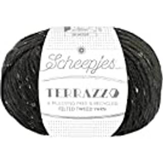 Scheepjes Terrazzo 743 Ardesia Indhold: 70% genanvendt uld og 30 % genanvendt viskose Vægt/længde: 50 gram = ca. 175 meter Anbefalede pinde: 4.00 mm Strikkefasthed: 10 cm x 10 cm = 27 m x 35 p Vaskes i hånden ved 30°C / Tåler ikke tørretumbler / Tørres fladt.