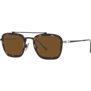 Persol PO5012ST Polarized 801557 49 Solbriller Mænd Black - Black - 49mm