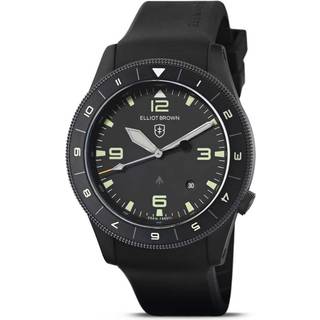 Elliot Brown Holton 12hr Black Dial Rubber Strap Men’s Watch 101-001-R06 12H