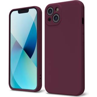 Oakxco til iPhone 13 Telefonkasse flydende silikone sød tynd slank blød gummi tpu almindelig glat geldæksel til kvinder pige æstetisk design mat