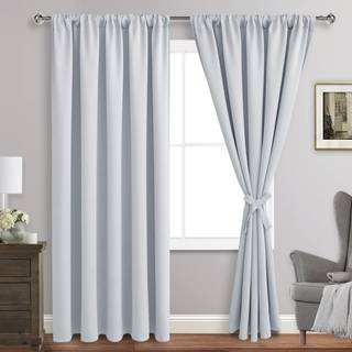 Jiuzhen gardiner til soveværelse - termisk isoleret værelse mørkere støj Reducerende 70 x 84 tommer mørklægningsgardiner til stue lys blokerende