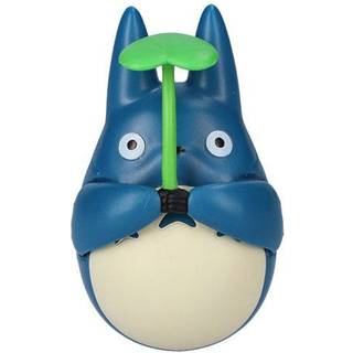MY NEIGHBOR TOTORO - Blue Totoro with leaf - Figure Culbuto 5.8cm