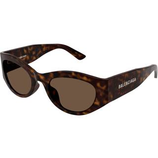 Balenciaga BB0330SK Asian Fit 002 54 Solbriller Kvinder Tortoiseshell - Tortoise - 54mm