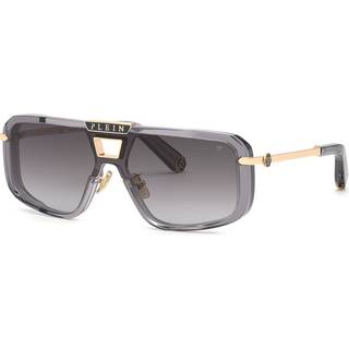 Philipp Plein SPP008M 0M78 99 Solbriller Mænd - Shiny Transparent Grey - 99mm