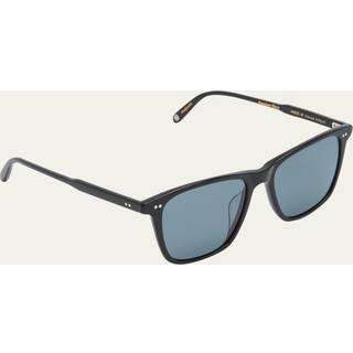Garrett Leight HAYES SUN Polarized BK/PBS PLR 52 Solbriller Mænd Black - Black - 52mm