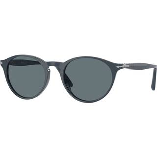 Persol Mand PO3092SM 90693R Solbriller Acetat Blå Blå Rund Polariseret